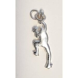 New Frog Charm Pendant Unisex Small Silver Tone Climbing Tree‎ Frog Amphibian